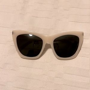 YSL white sunglasses